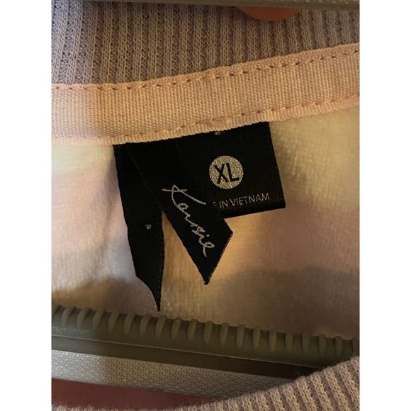 New Kensie pink camo fuzzy sweatshirt pajama top Sz XL - Picture 5 of 8